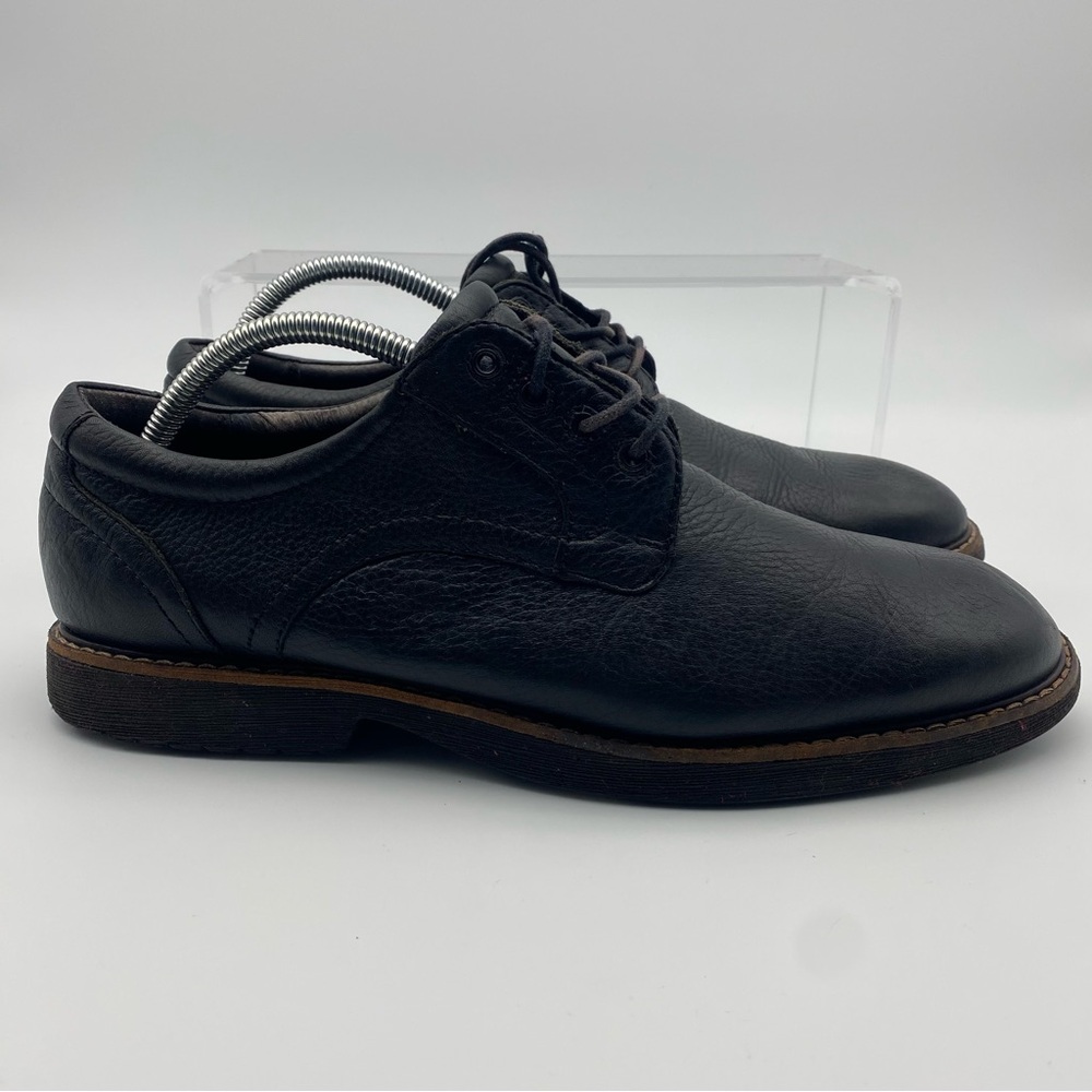 Abeo Newland Men Size 9.5 Shoes Black leather Dress Casual Leather Oxford